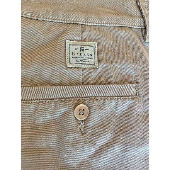 Lauren Ralph Lauren Shorts Womens 10 Khaki Safari Hong Kong 80s 90s Y2K Grunge - Picture 8 of 8